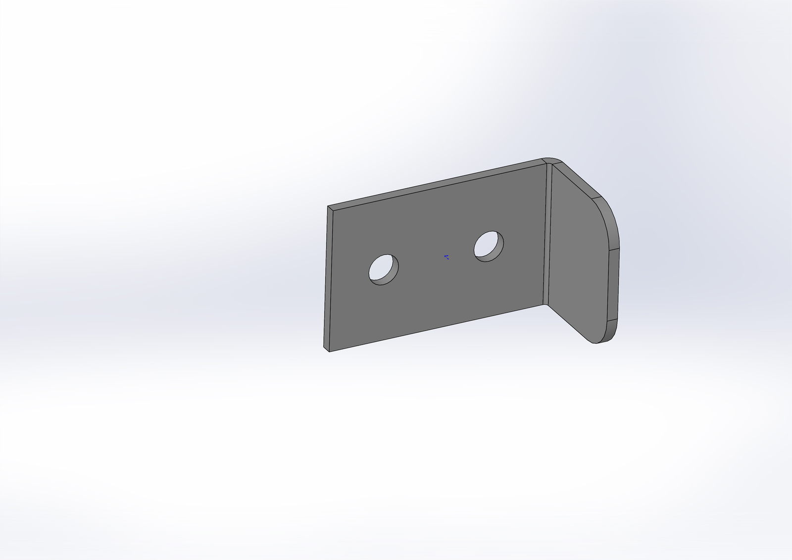 Angle 2 holes 65x35x3mm SST